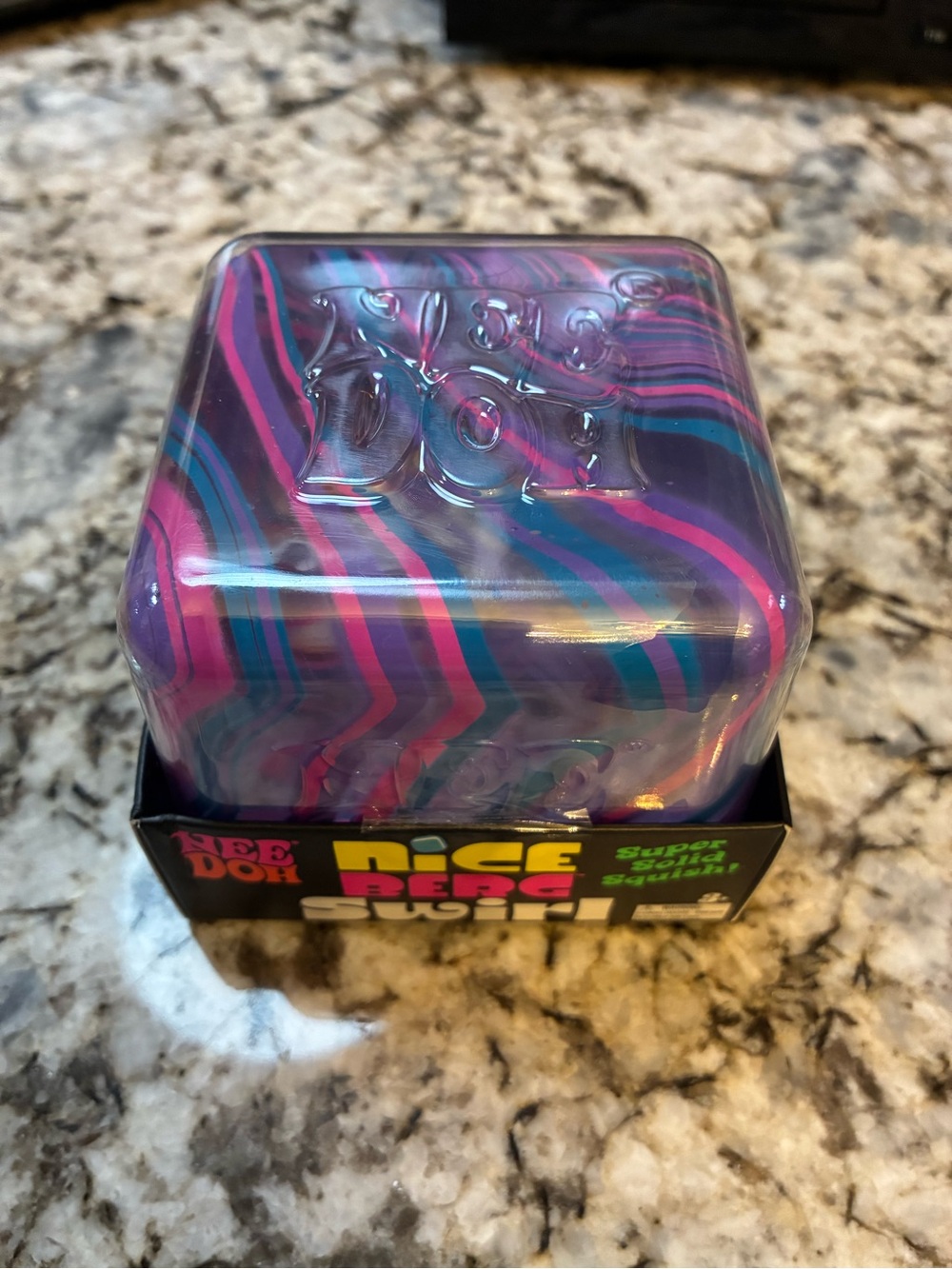 Needoh Nice Berg Swirl- Purple, Pink & Teal Swirl